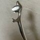 Silver dachshund knife holder