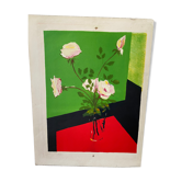 Lithograph still life pierre sicard