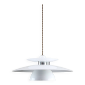 Suspension vintage blanche danoise, 80s