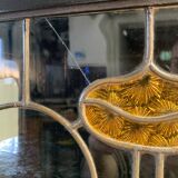 Blackened wooden display case, late 19th, early 20th century