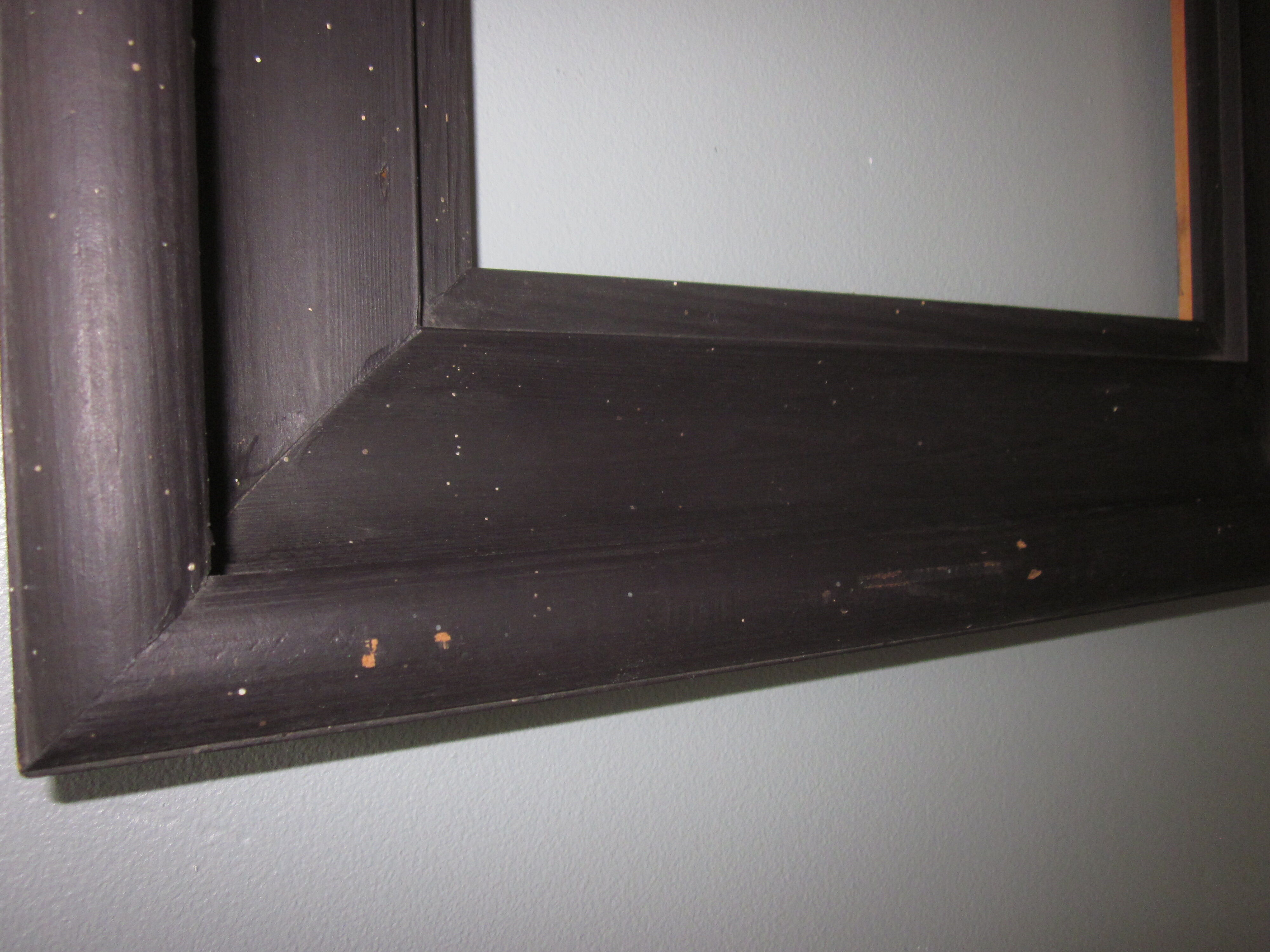 old painted wooden frame