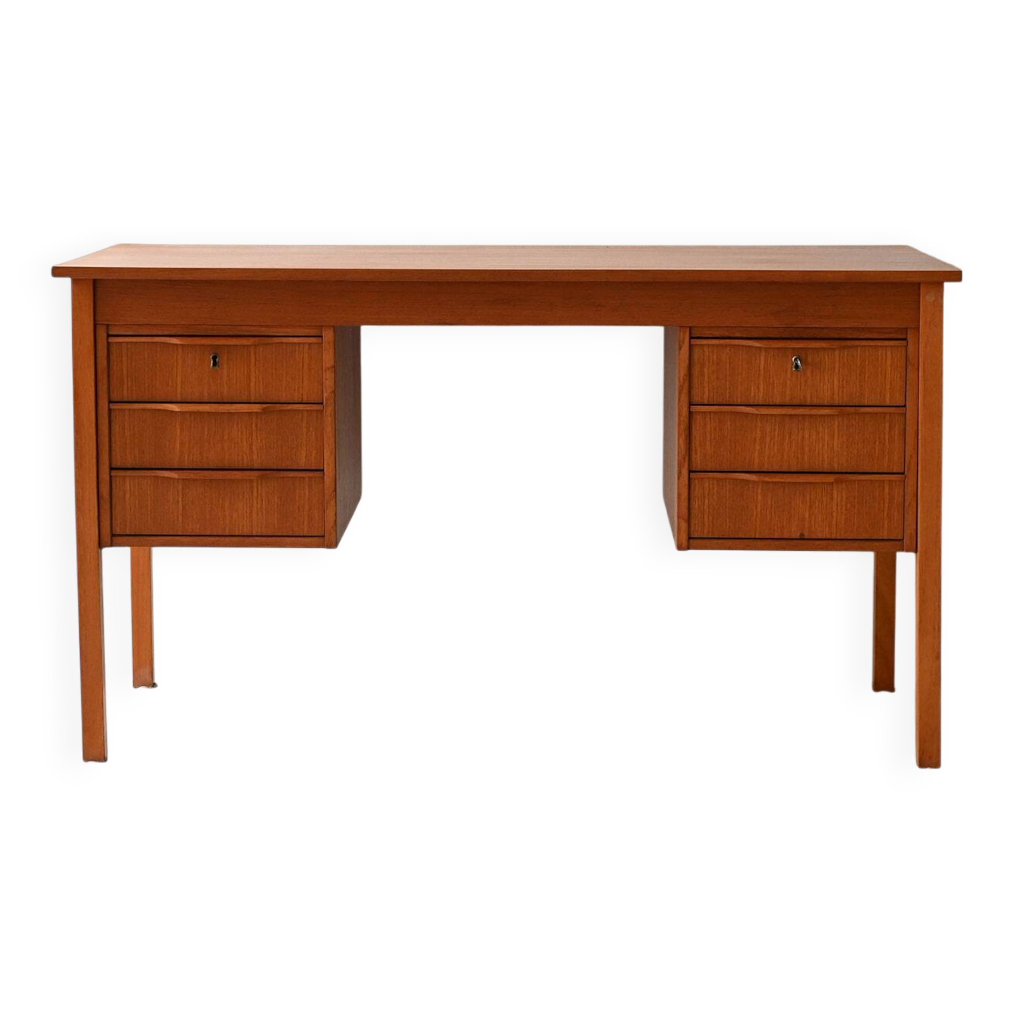 Vintage Scandinavian Teak Desk, 1960s