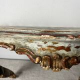Florentine style wooden wall console