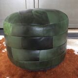 Sede leather patchwork pouf