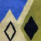 Traditional hand-woven Beni Ouraine rug, size 150 x 250 cm