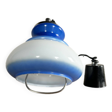 Opaline suspension goes up and down, vintage, 70s