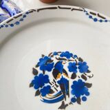 Blue bird model plates signed M Goupy 1925