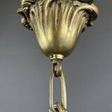 Louis XVI style lantern in bronze and glass, 20th century