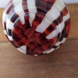 Old ball vase in opaline flame