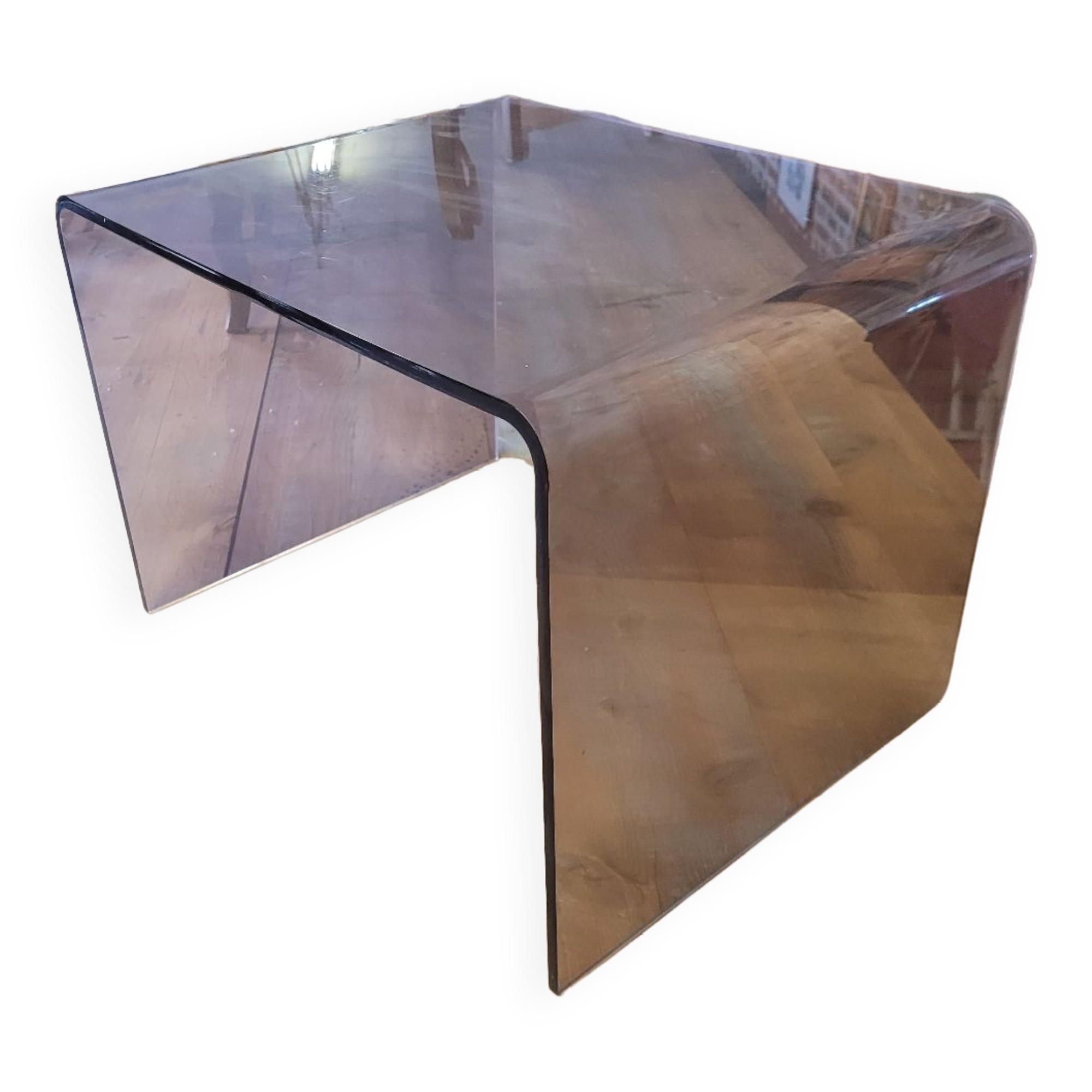 Plexiglas sofa end from the 70s