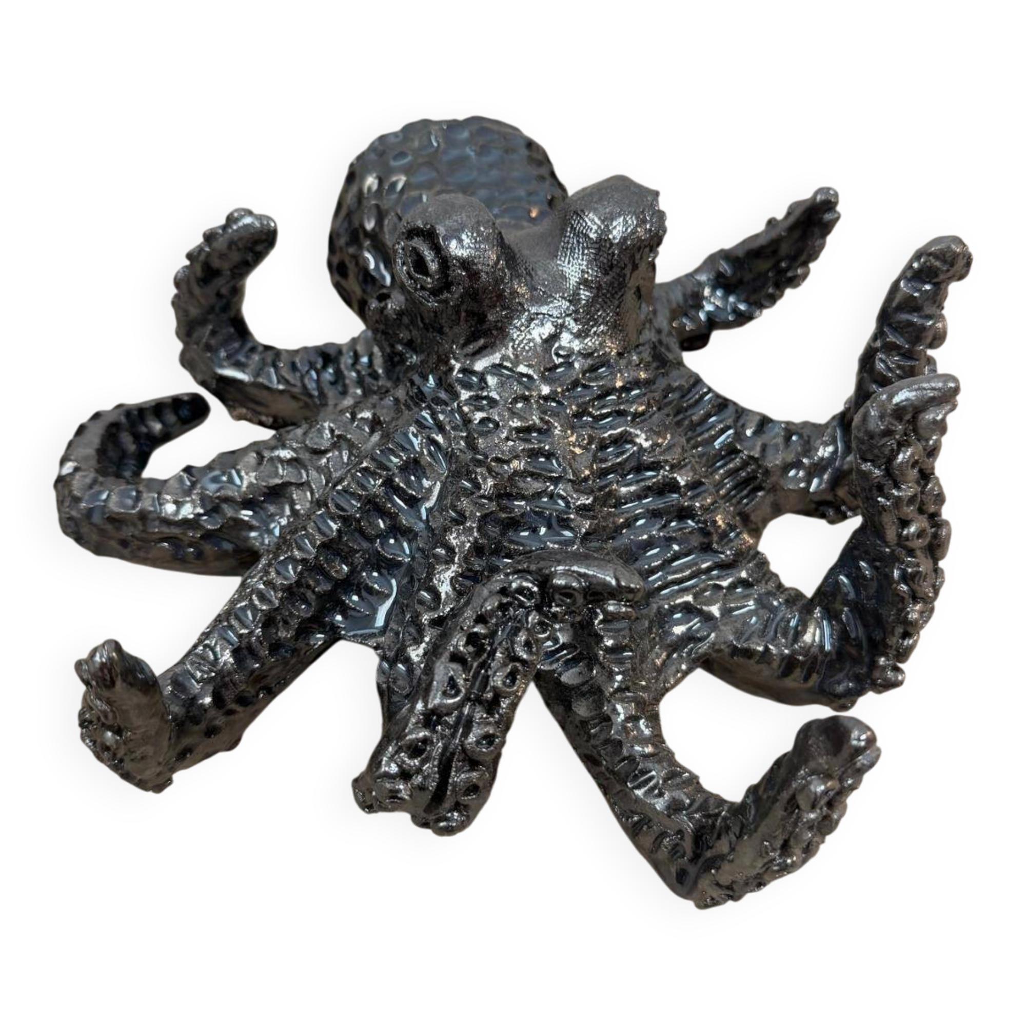 Florentine octopus in glazed terracotta