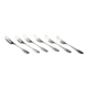 Alfenide – Christofle six silver-plated shellfish forks