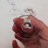 Set of two stemmed liqueur glasses