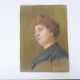 Vintage pastel portrait