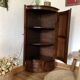Curved wooden corner unit