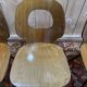 Suite de 4 chaises Baumann modèle œil en bois Design 1950s