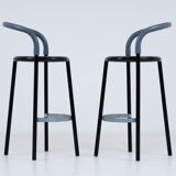 Pair of Fritz Hansen stools by Niels Gammelgaard with Lars Mathiesen 1987