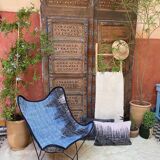 Armchair X blue