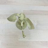 Vintage golden brass heron