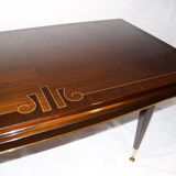 Table à manger art déco, extensible 1960