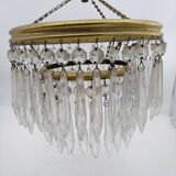 Small icicle tassel chandelier. Not electrified.