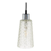 Midcentury pendant lamp in glass 1970s