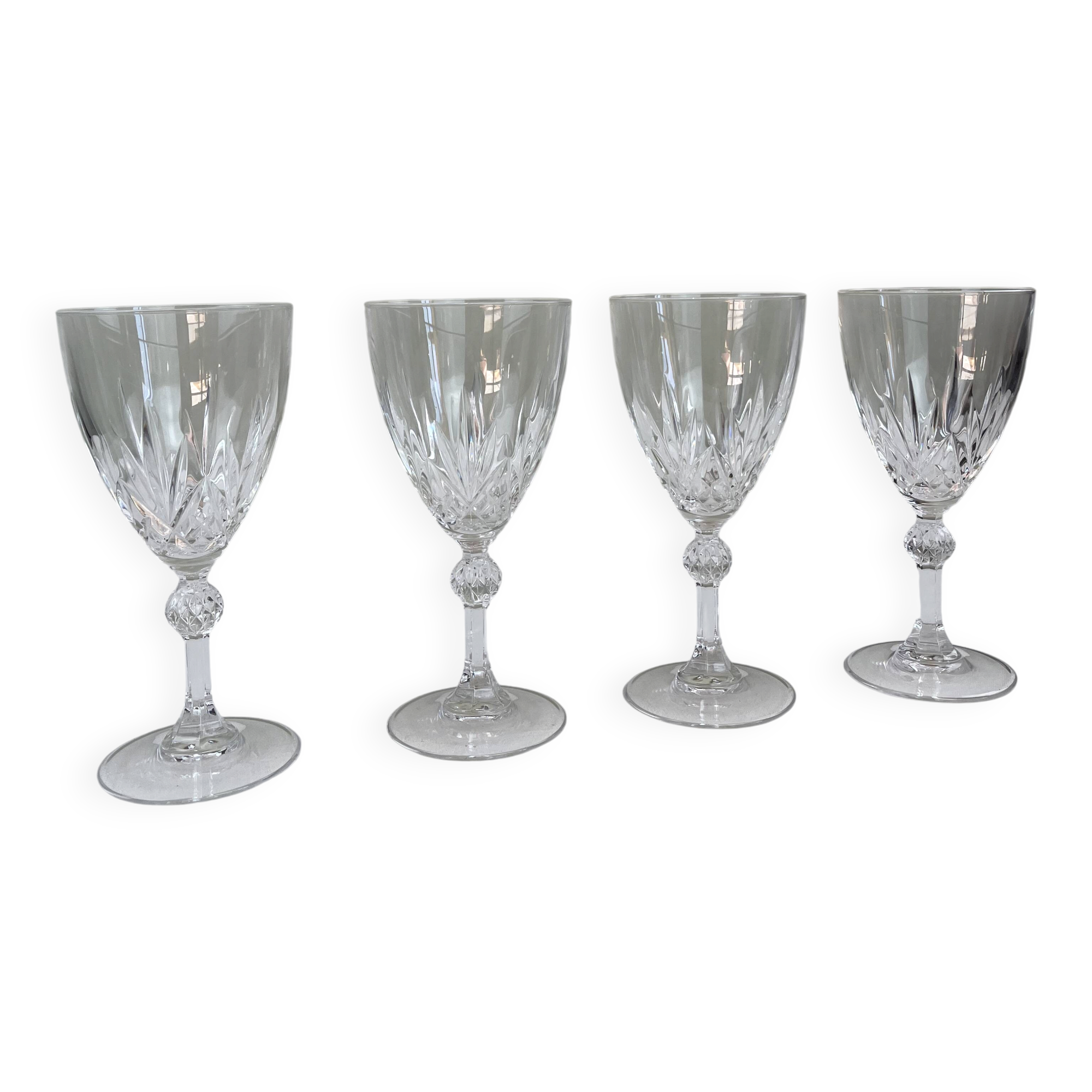 Cut crystal glasses