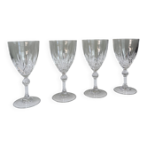 Verres ciselés en cristal