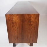 Sideboard in rosewood with sliding doors designed by Omann Junior from the 1960s.