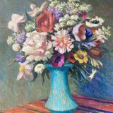 Bouquet of flowers signed Santini