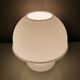 Glassh-tte Limburg 80s white glass mushroom table lamp