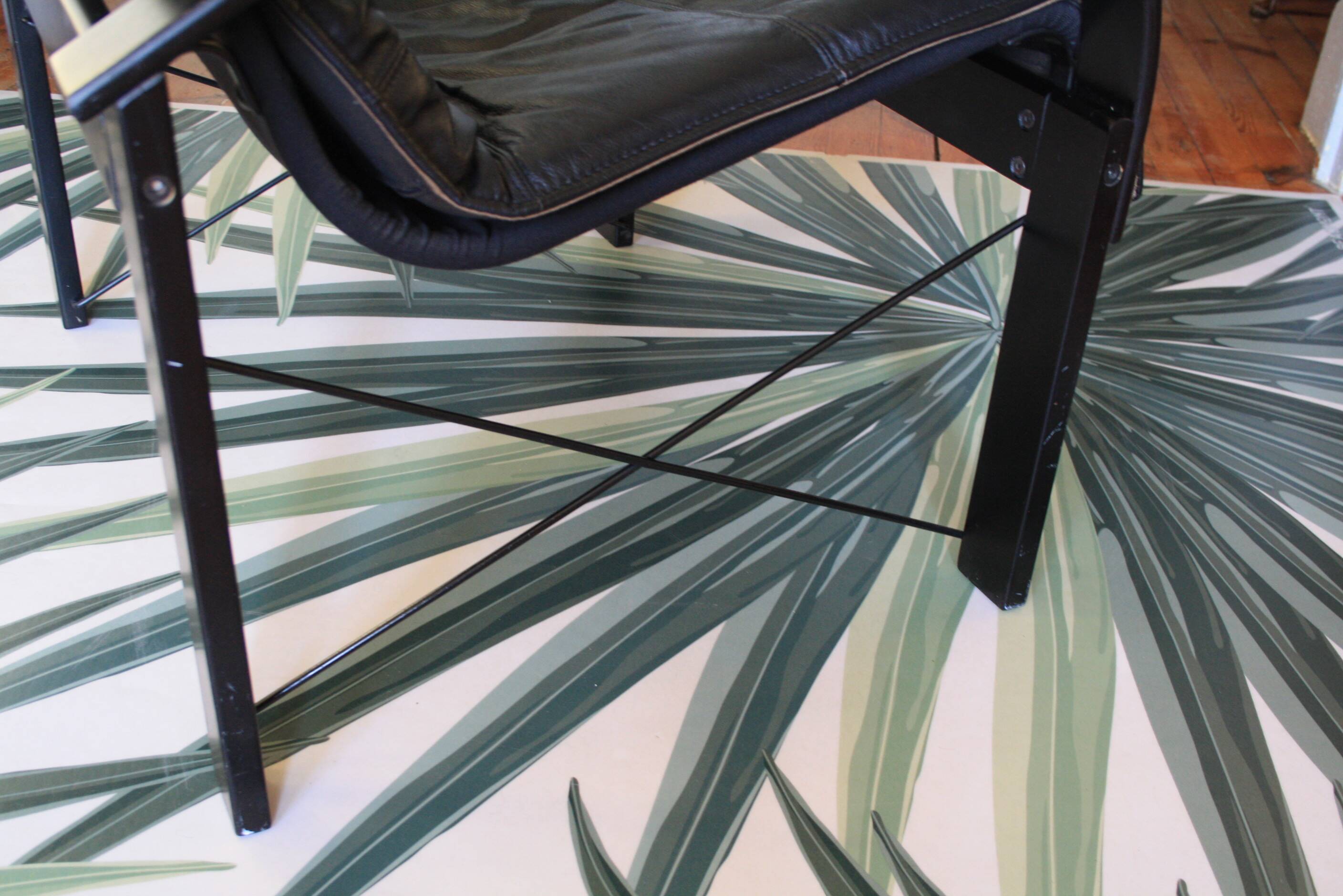 Polhem leather armchair by T. Björklund for Ikea