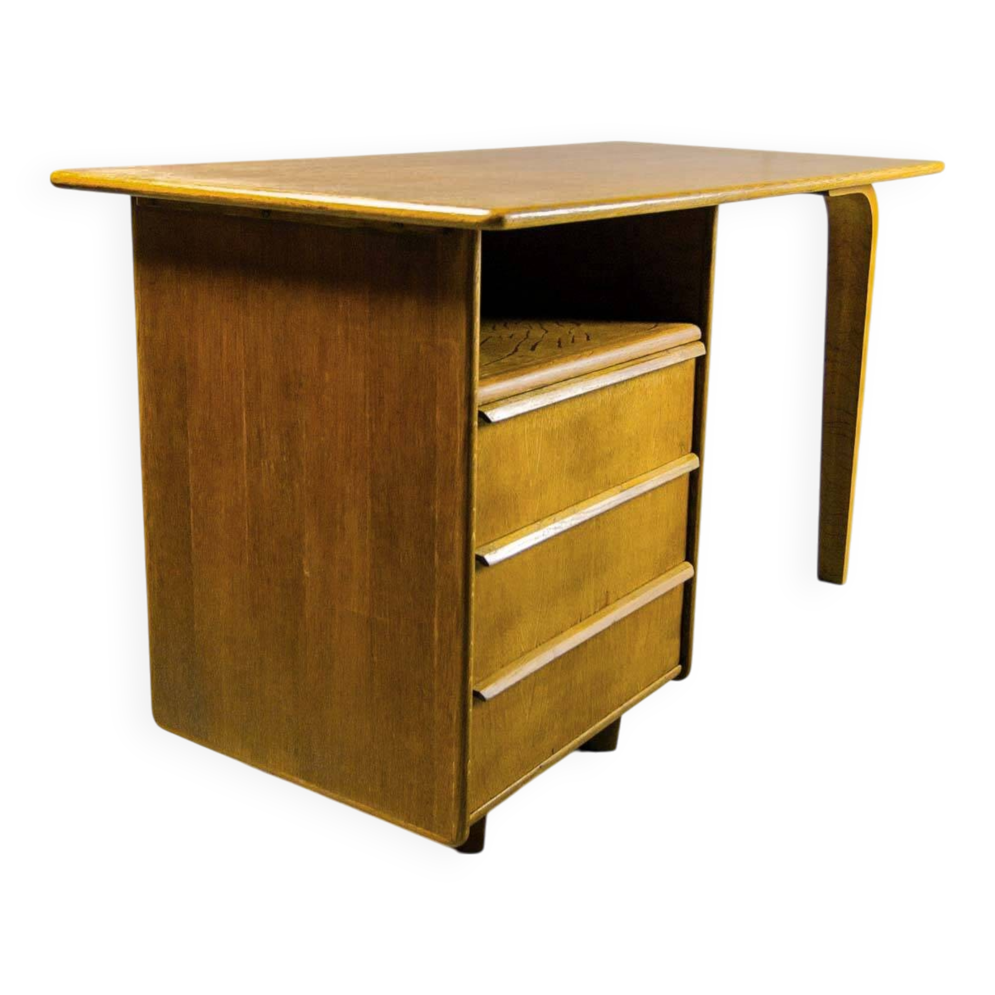 Cees Braakman Dutch Design EE02 Oak Desk for Pastoe. The Netherlands, 1950s