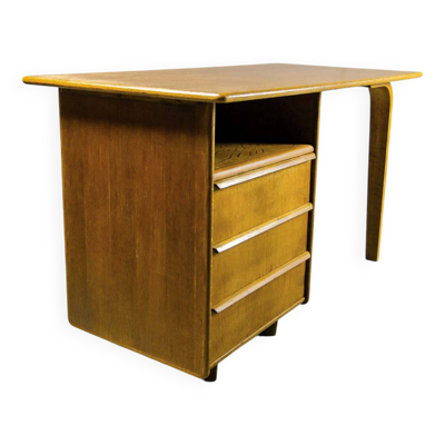 Bureau en chêne EE02 de Cees Braakman, design néerlandais, pour Pastoe. Pays-Bas, années 1950.