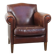 Design armchair made of sheep leather with a clean finish