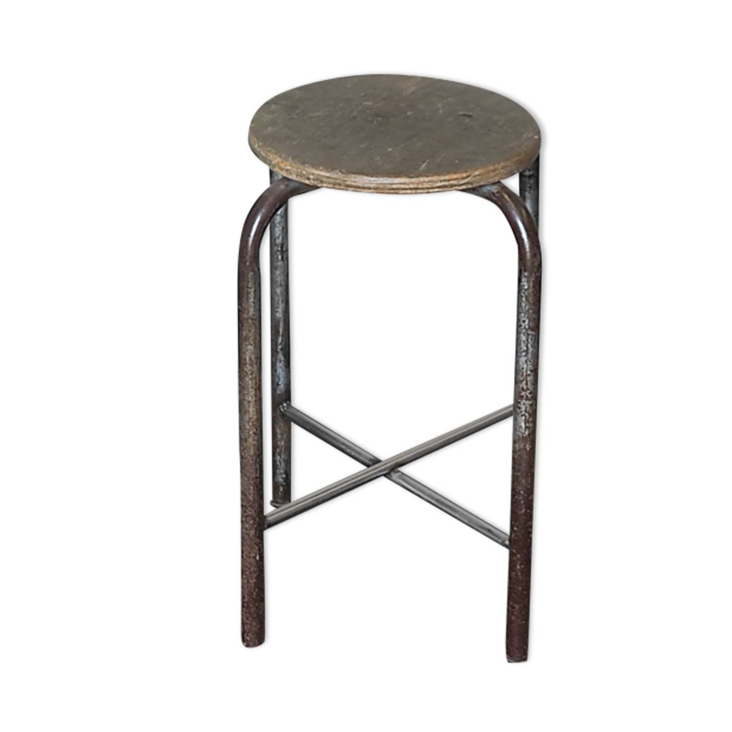 Ancien tabouret d'atelier industriel