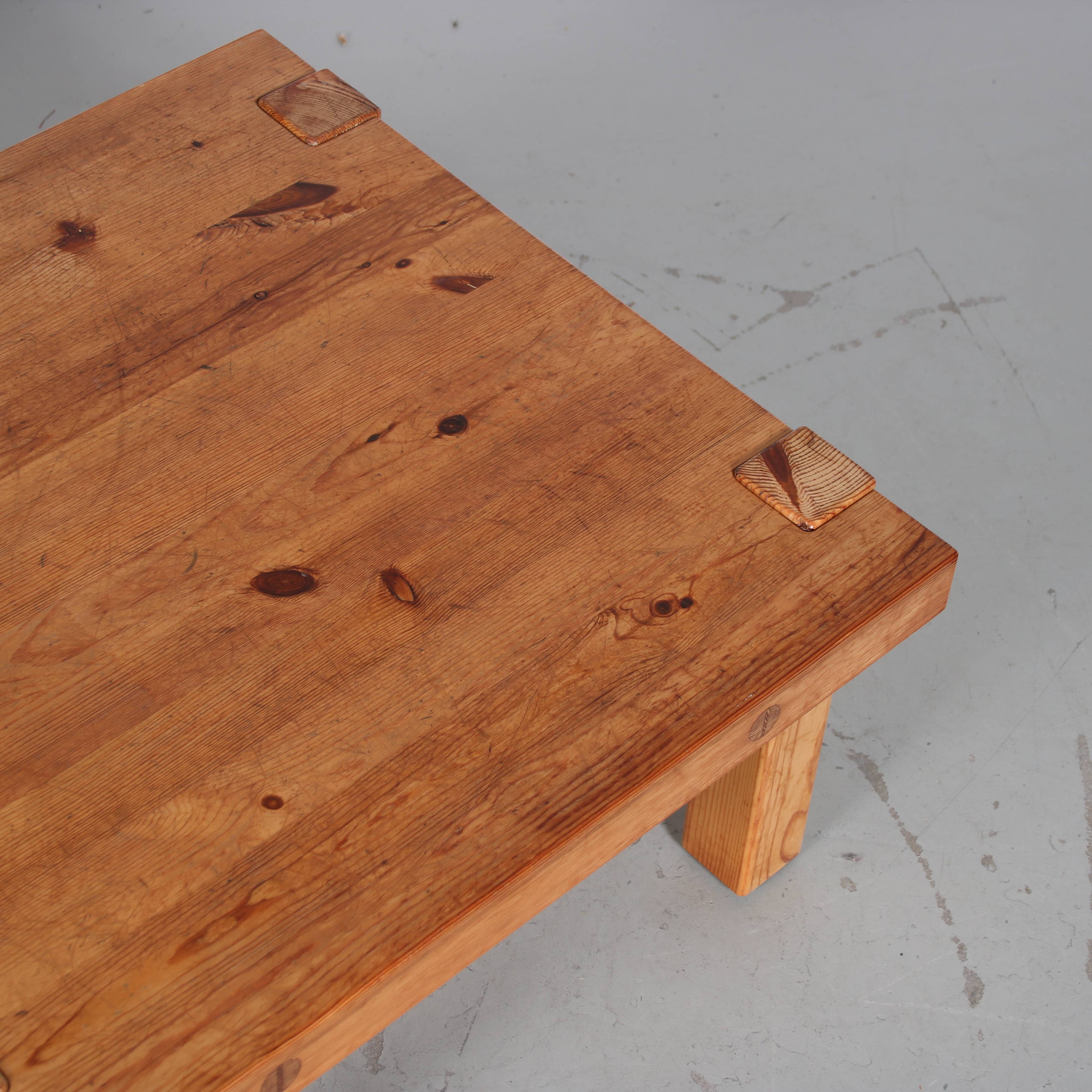 1970s Pine Coffee Table