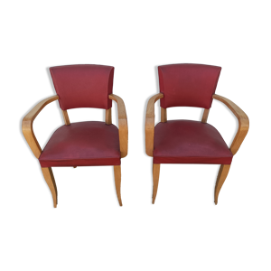 Paire de fauteuils bridge