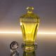 Val Saint Lambert “Montmartre” shaker / karaf met 2 glazen in uraniumglas c