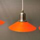 Three beautifully refurbished Tip-Top 2 hanging lamps, estimated 1990s.