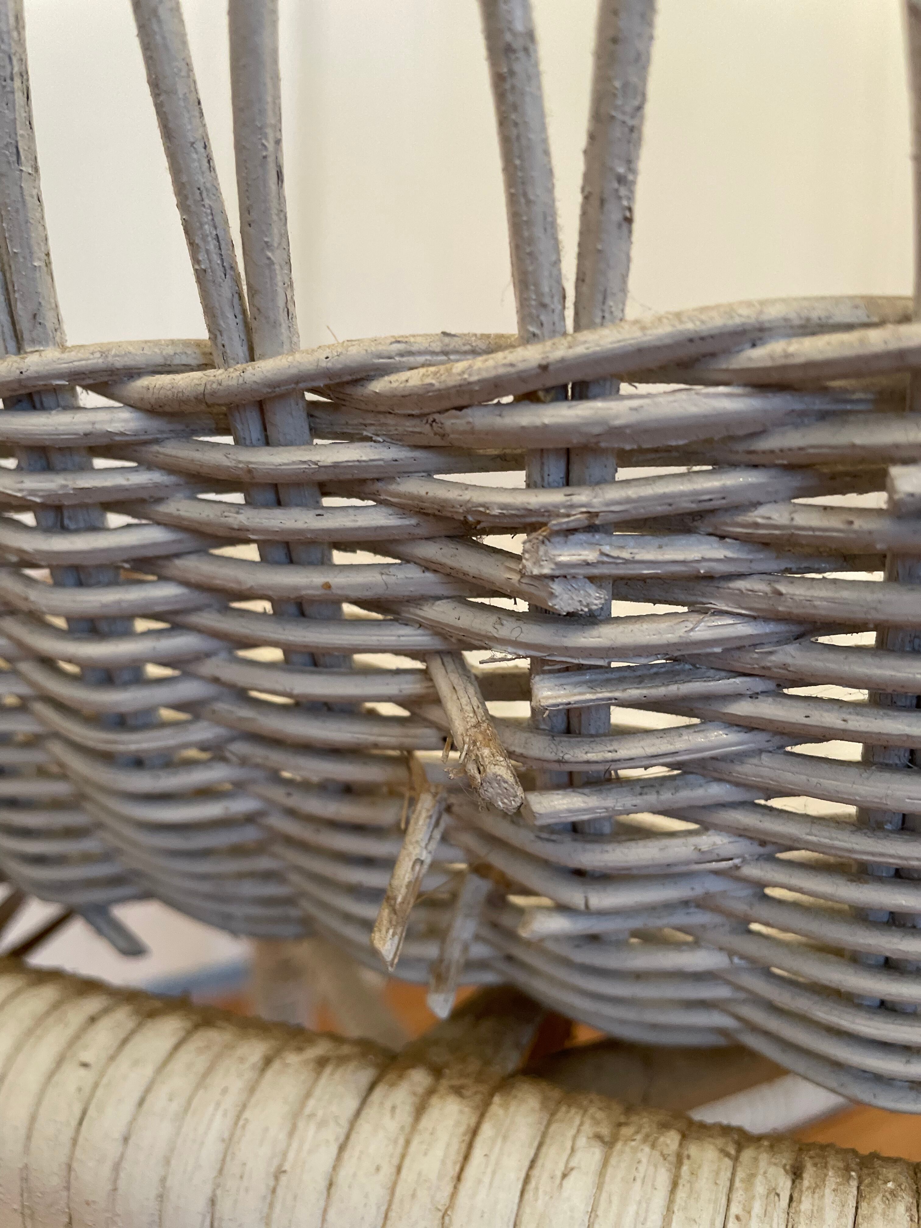 Old rattan chair