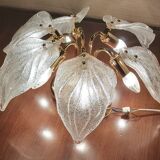 Plafonnier en verre de Murano, Navaresi, Italie, années 1980