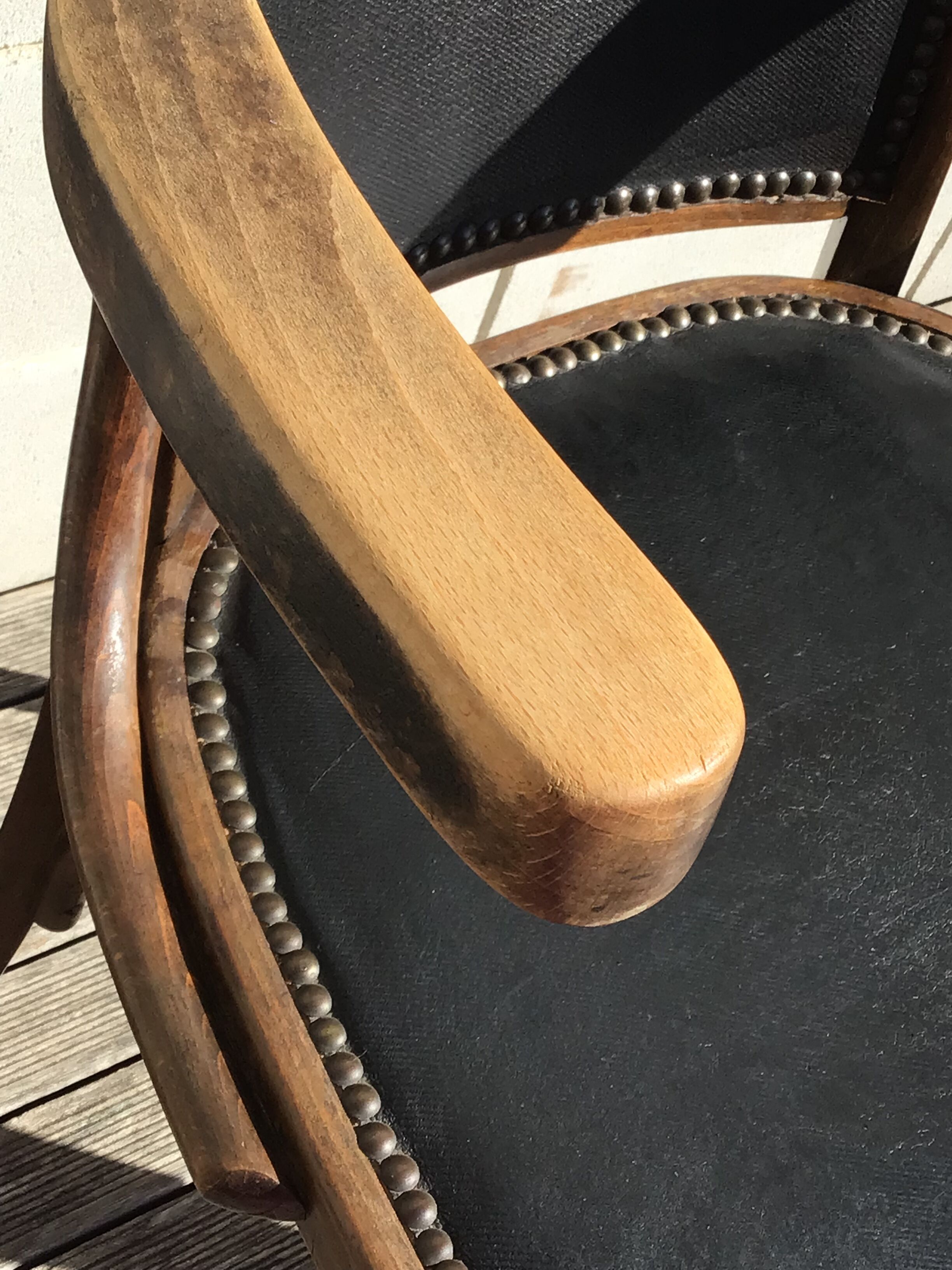 Baumann office armchair n°29 black around 1925