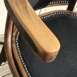 Baumann office armchair n°29 black around 1925