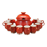 Ensemble de poinçons en céramique, design danois, années 1960, production : Danemark