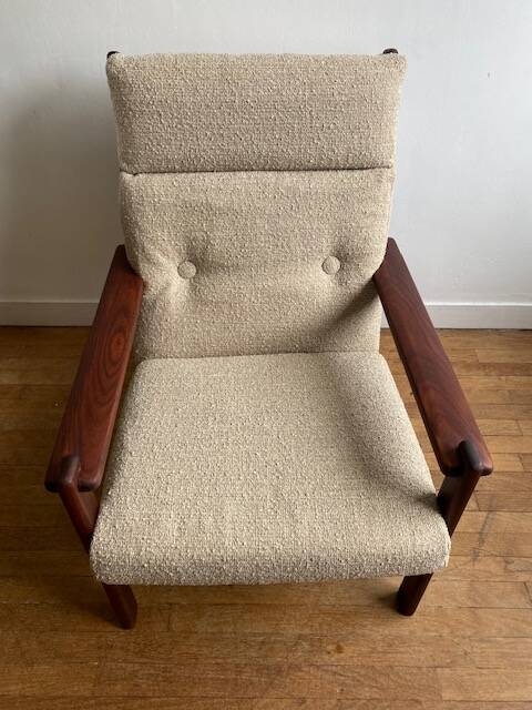 Fauteuil teck scandinave 1960