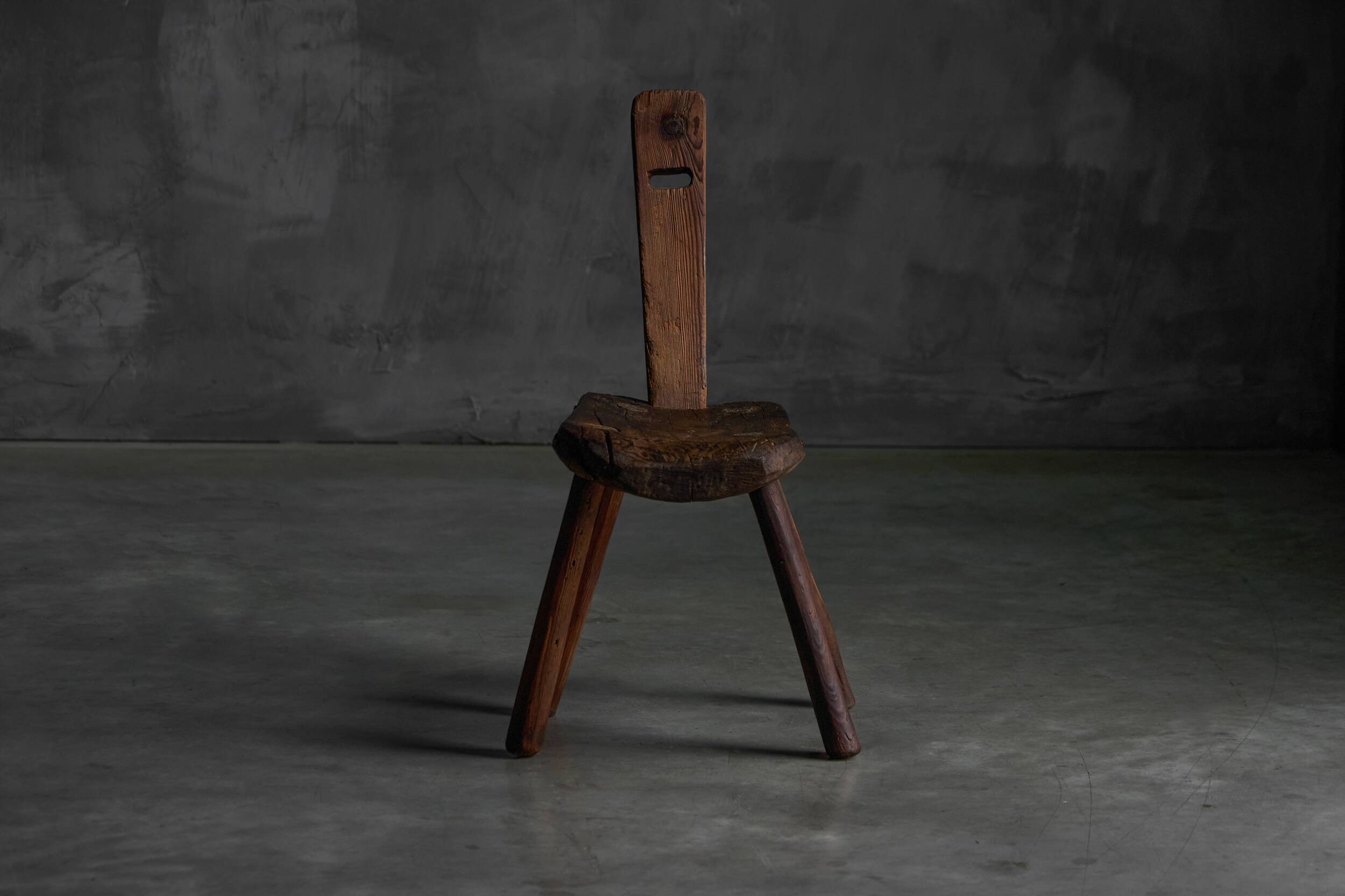 Alpine Folk Art Chair, France, 19th Century