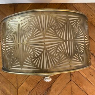 Art deco brass chandelier