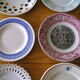 Set of 12 different dessert plates