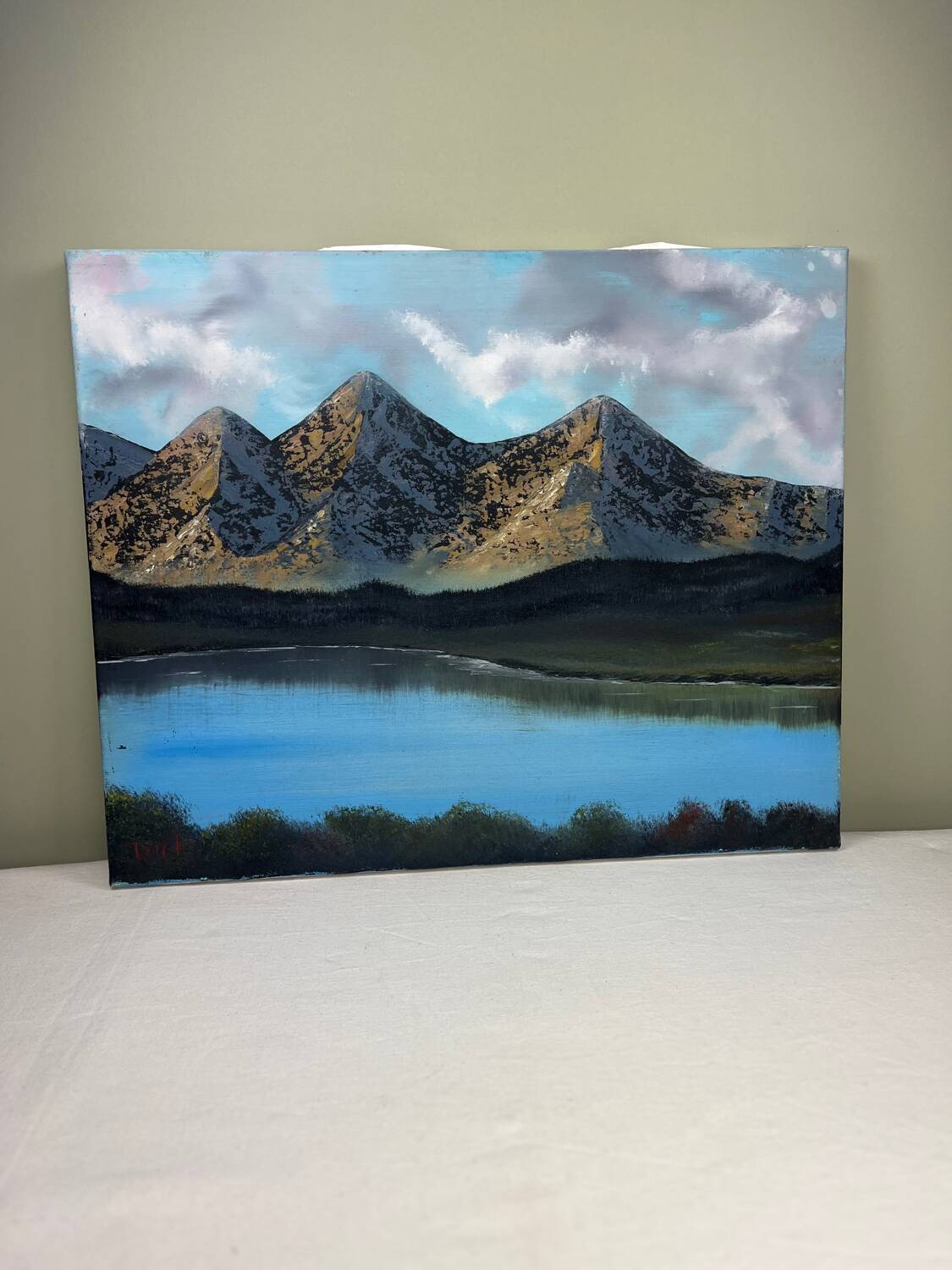 Huile sur toile Paysage de montagne